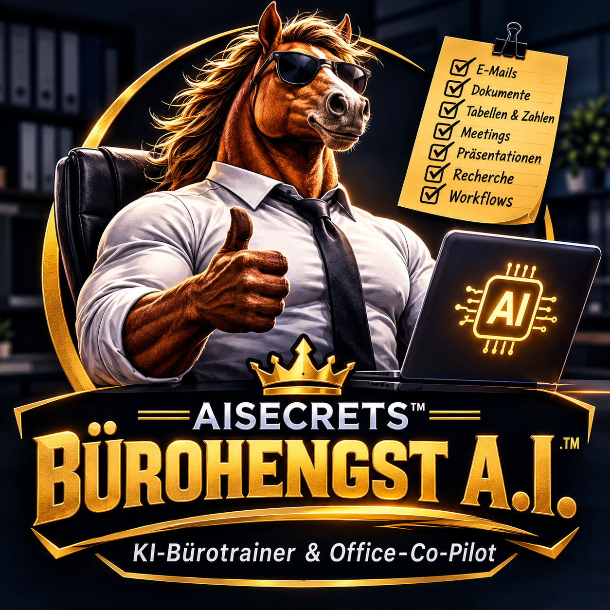 AISECRETS™ BÜROHENGST A.I.™ Produktbild