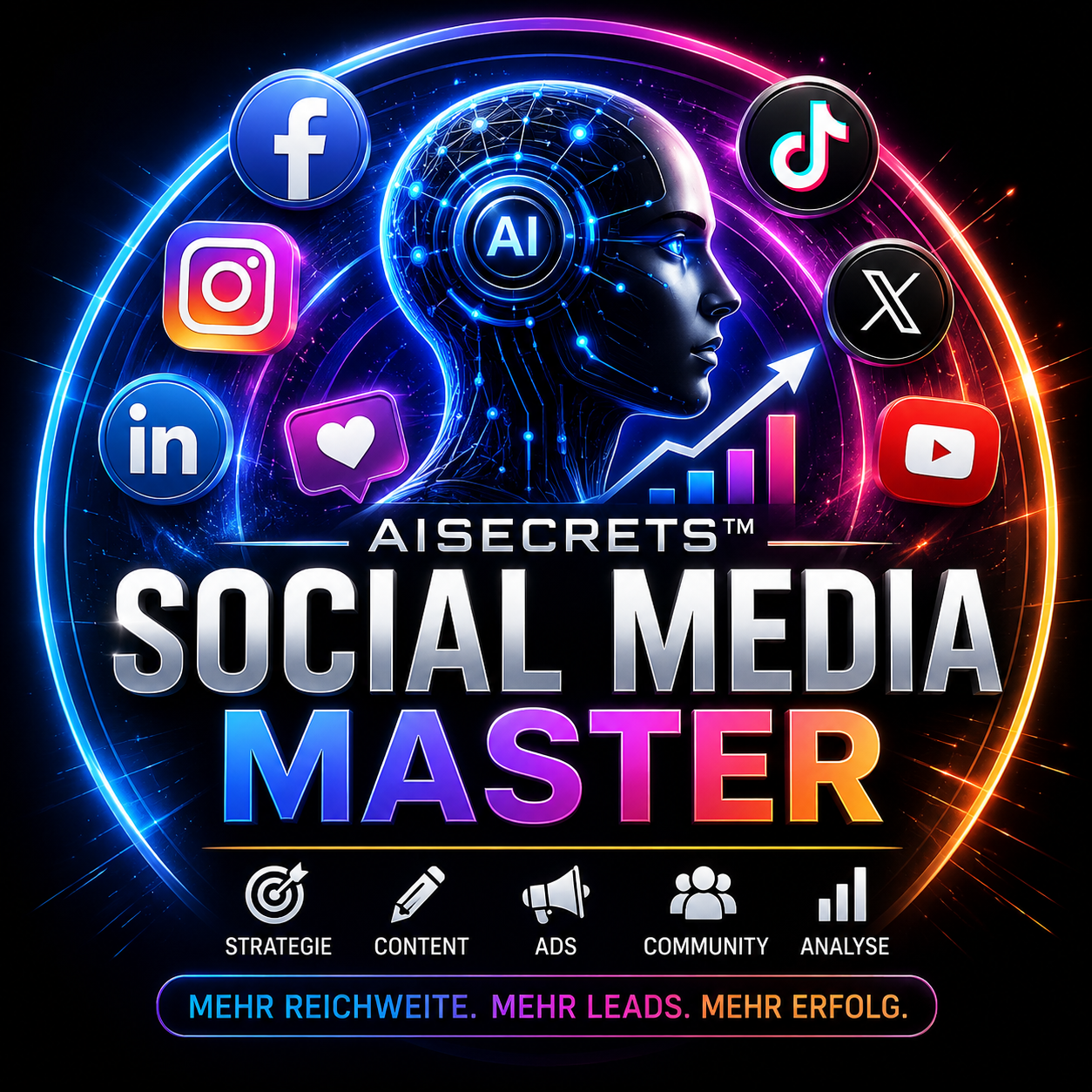 ✪ AISECRETS™ SOCIAL MEDIA MASTER Produktbild